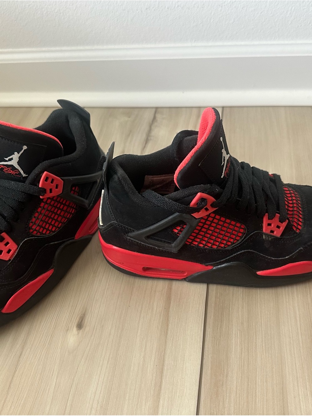Jordan Kids Black and Red Retro-Style Sneakers